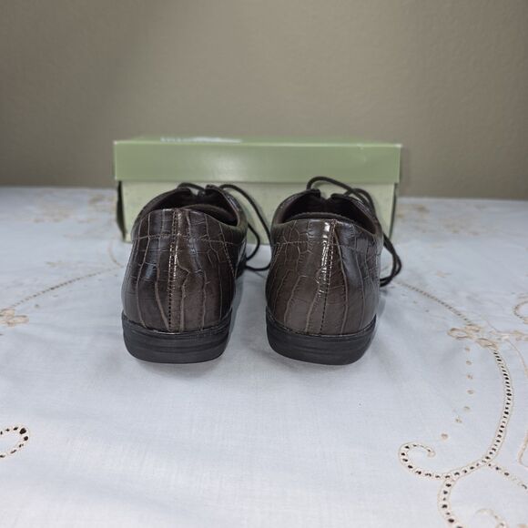 New VTG AntiPrint Lace up Oxford Brown - Picture 6 of 9